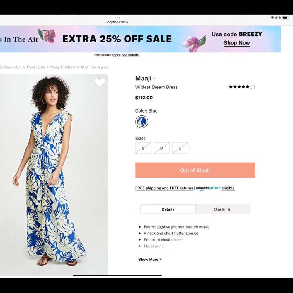 Maaji Wildest Dreams maxi dress